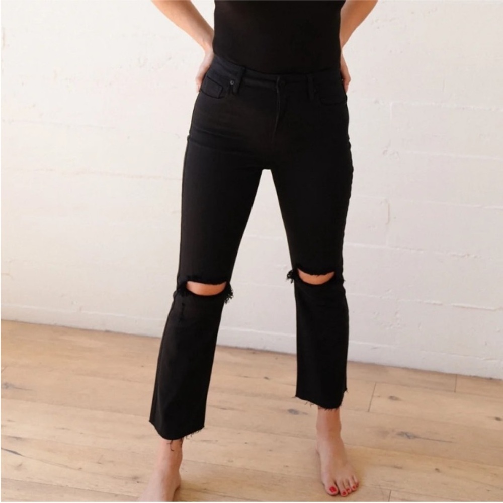 Carly Jean Los Angeles Black Kate Jeans - Size 1 - Picture 7 of 9